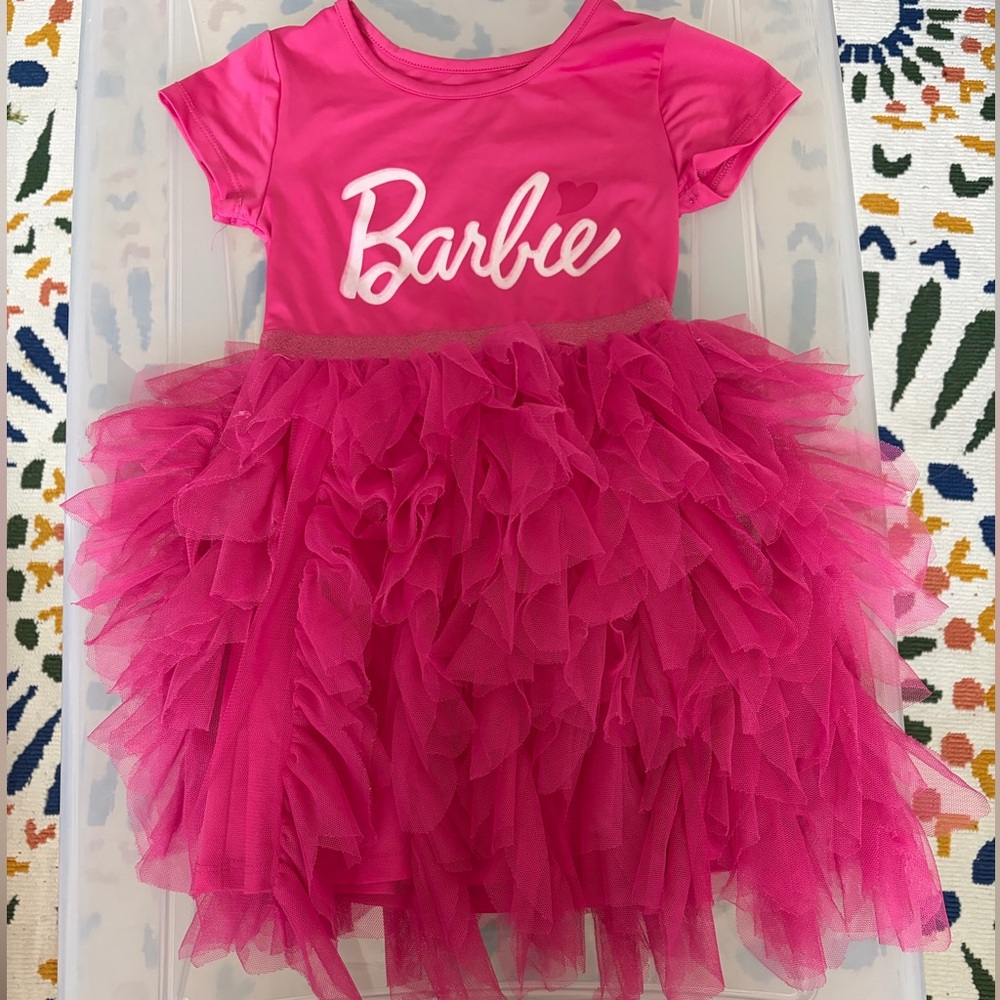 Barbie Fuchsia Ruffled Dress
